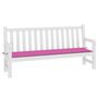 Voir la diapositive 3 : VIDAXL Coussin de banc de jardin rose 200x50x3 cm tissu