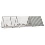 Voir la diapositive 2 : VIDAXL Cage pour lapin Gris 302,5x80,5x71 cm Acier galvanisé