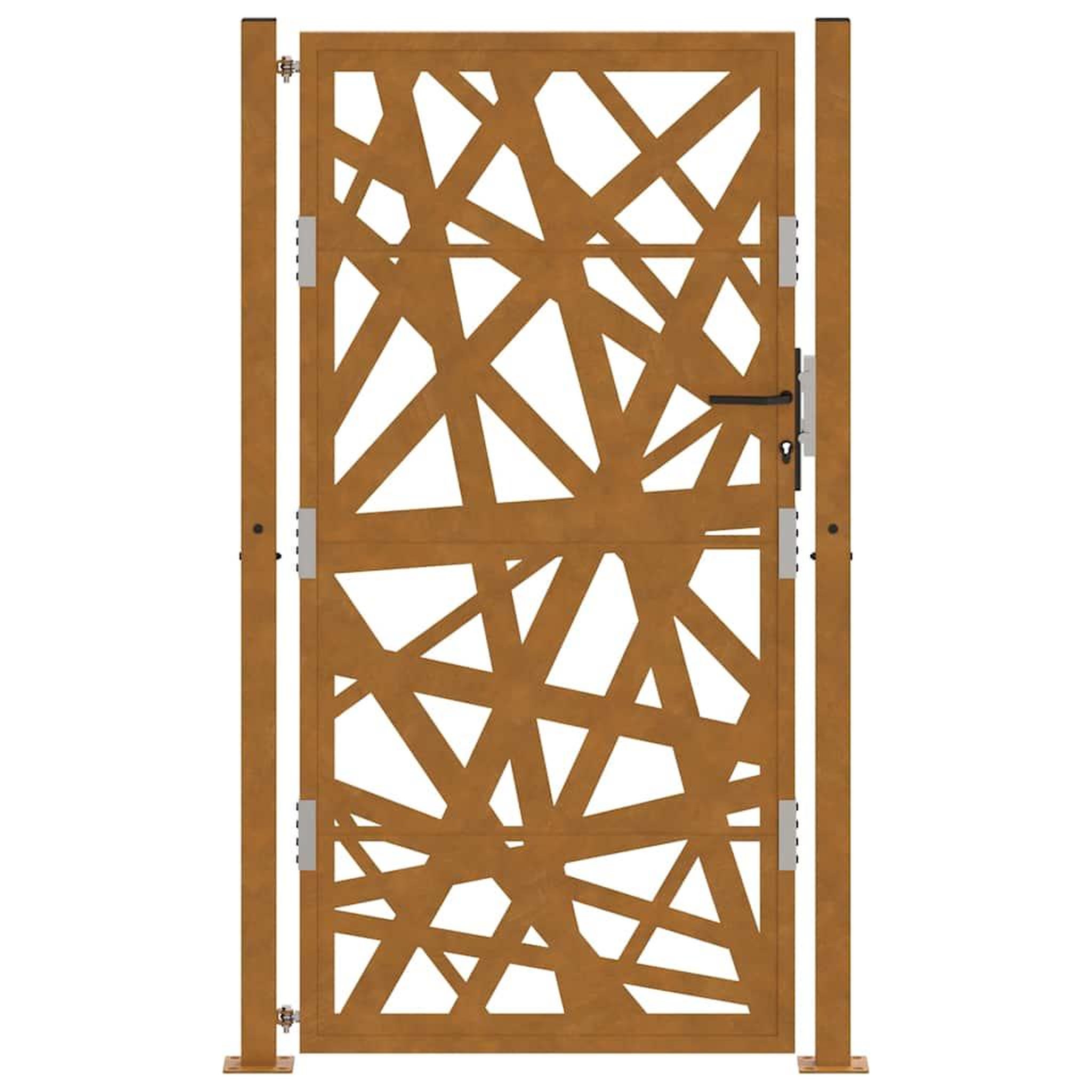 Voir la diapositive 4 : VIDAXL Porte de jardin acier resistant aux intemperies design lumiere