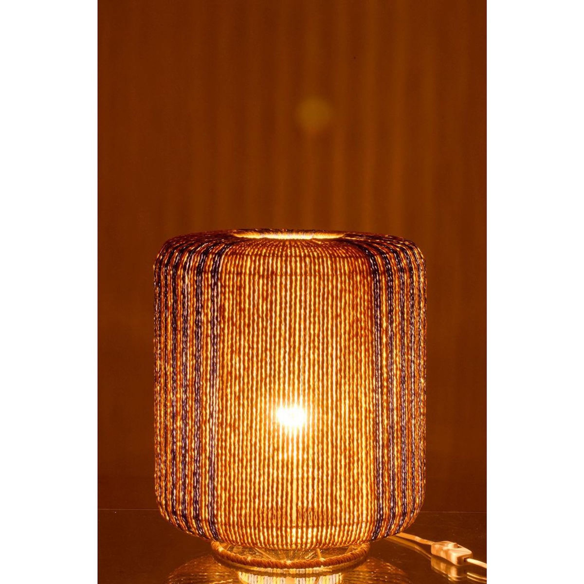 Paris Prix Lampe à Poser Corde  Chase  39cm Bleu & Naturel