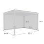 Voir la diapositive 4 : SWEEEK Pergola bioclimatique électrique 3x4m. aluminium. à lames orientables avec éclairage LED + store 3m + store 4m