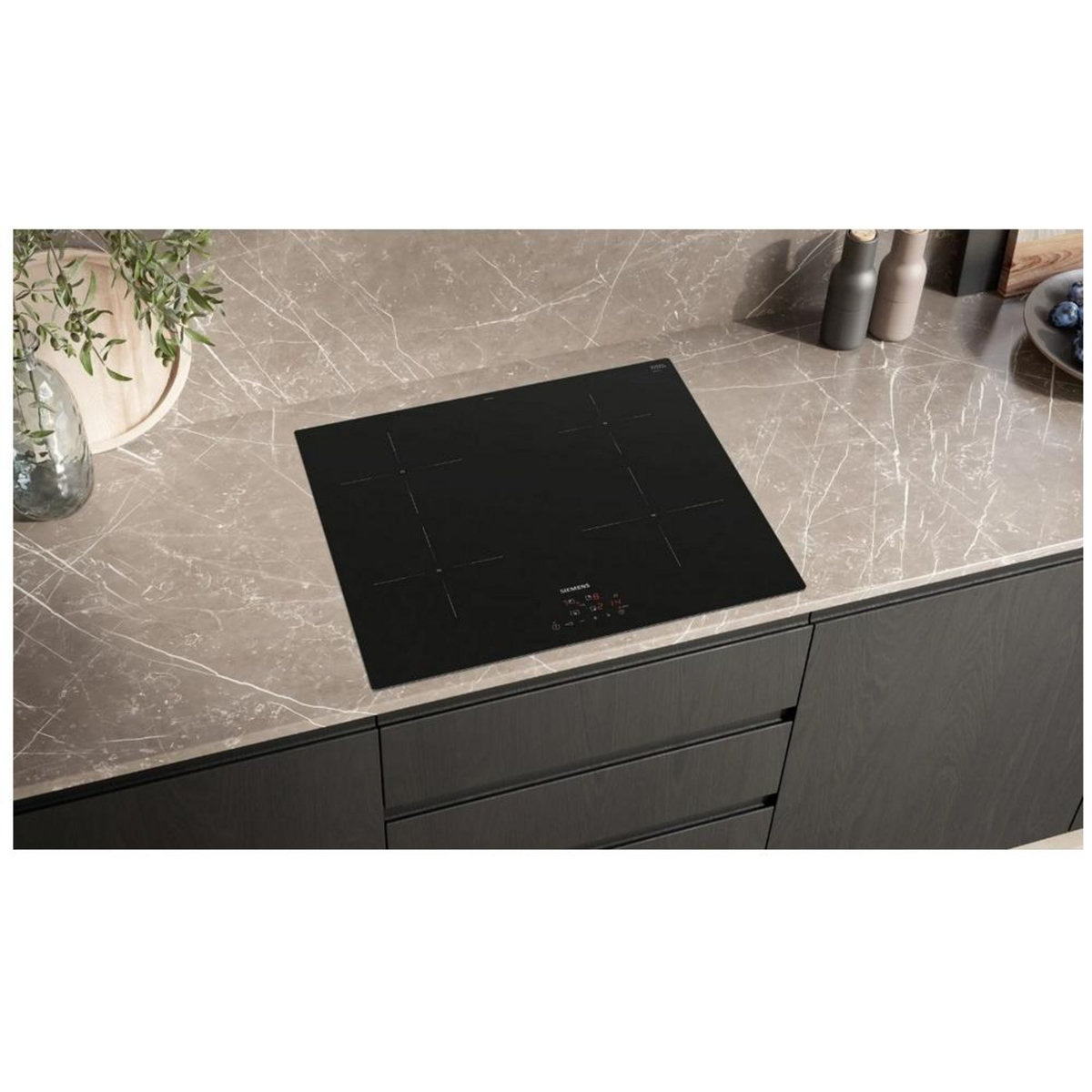 Siemens Table de cuisson induction 60cm 4 foyers 4600w noir - EU611BEB5E
