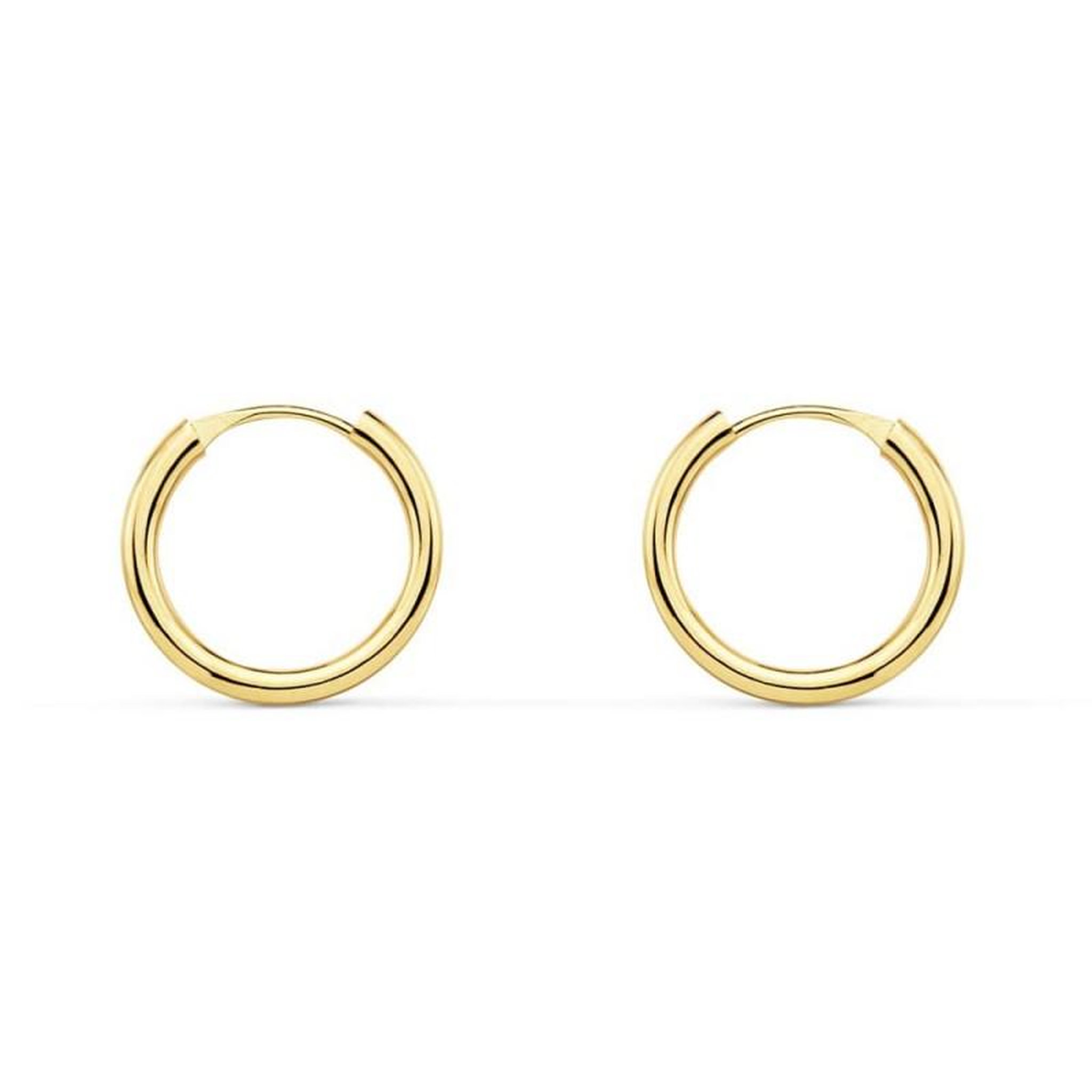L'ATELIER D'AZUR Boucles d'Oreilles Créoles Or 18 Carats 750/000 Jaune
