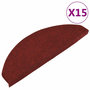 Voir la diapositive 2 : VIDAXL Tapis d'escalier autocollants 15 pcs 65x22,5x3,5 cm Rouge