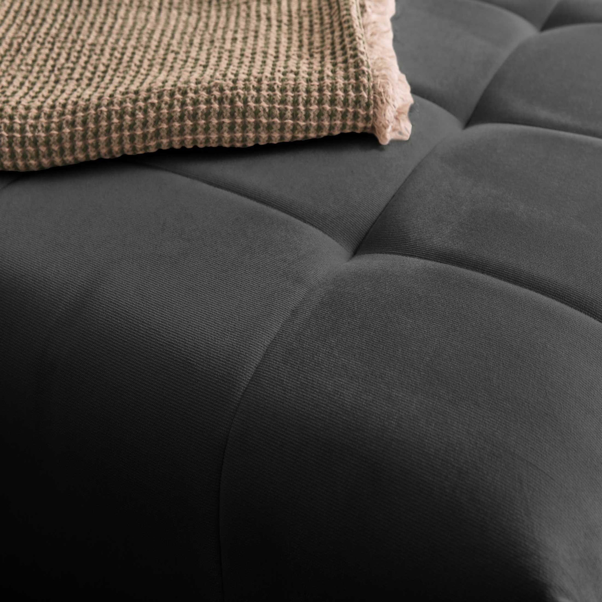 Voir la diapositive 6 : BEST MOBILIER Petra - canapé d'angle réversible - convertible avec coffre - 4 places - en velours
