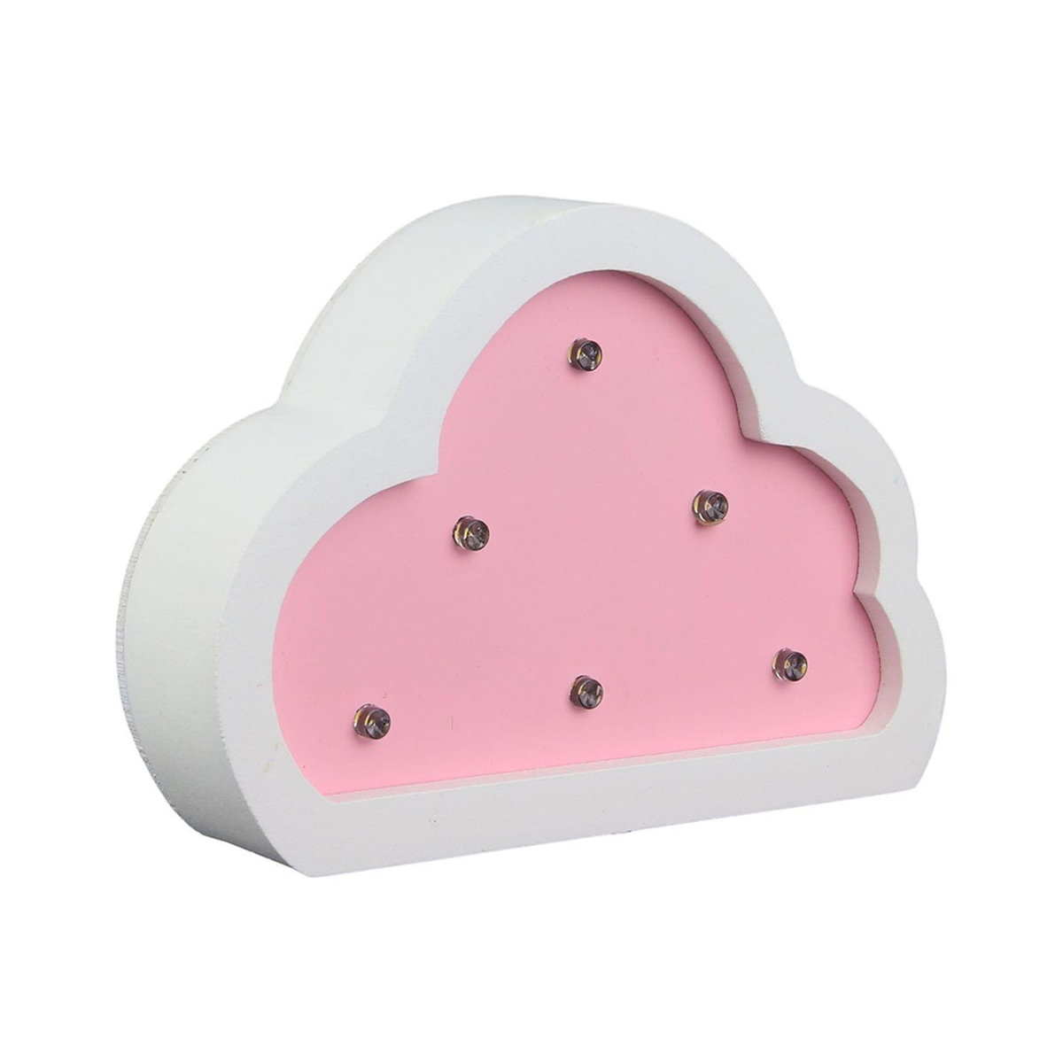 Hello Kids Lampe en bois enfant Nuage - H. 9 cm