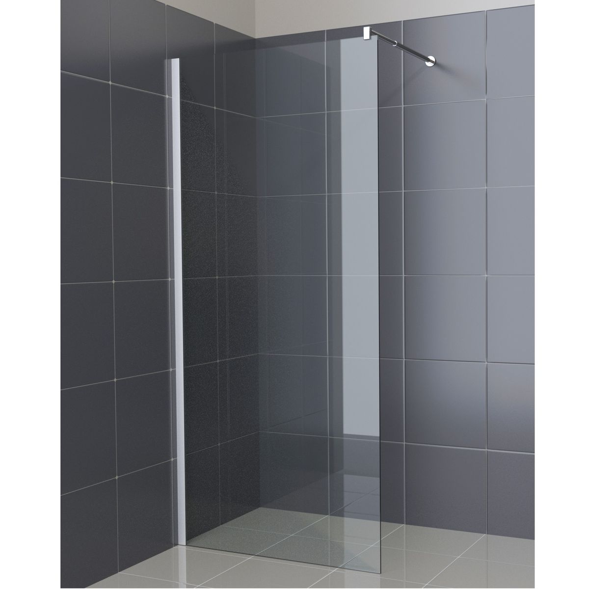Aurlane Paroi de douche Parma 90 - Verre transparent 90 x 200 