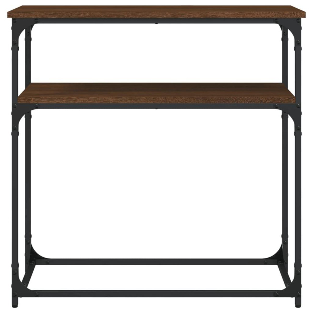 VIDAXL Table console chene marron 75x35,5x75 cm bois d'ingenierie
