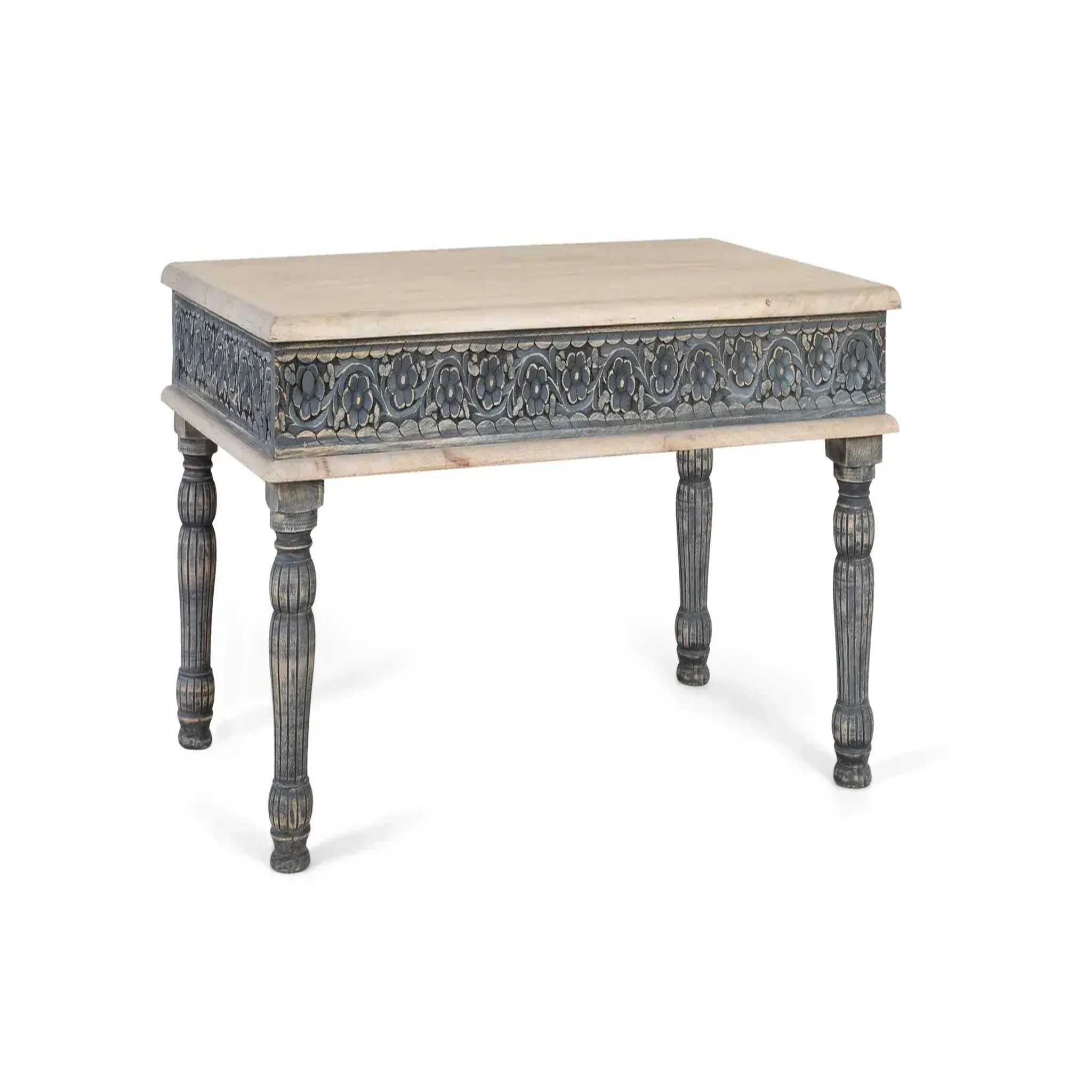 Voir la diapositive 2 : GINER Y COLOMER SL Table basse en bois de manguier 120 cm style méditerranéen moderne