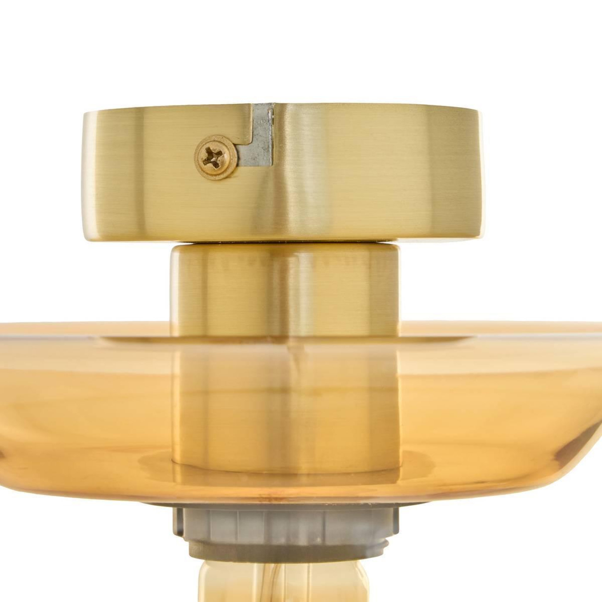 Voir la diapositive 2 : ATMOSPHERA Plafonnier Applique en Verre  Ophia  26cm Doré
