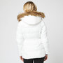 Voir la diapositive 2 : IN EXTENSO Doudoune avec ceinture à capuche blanc femme
