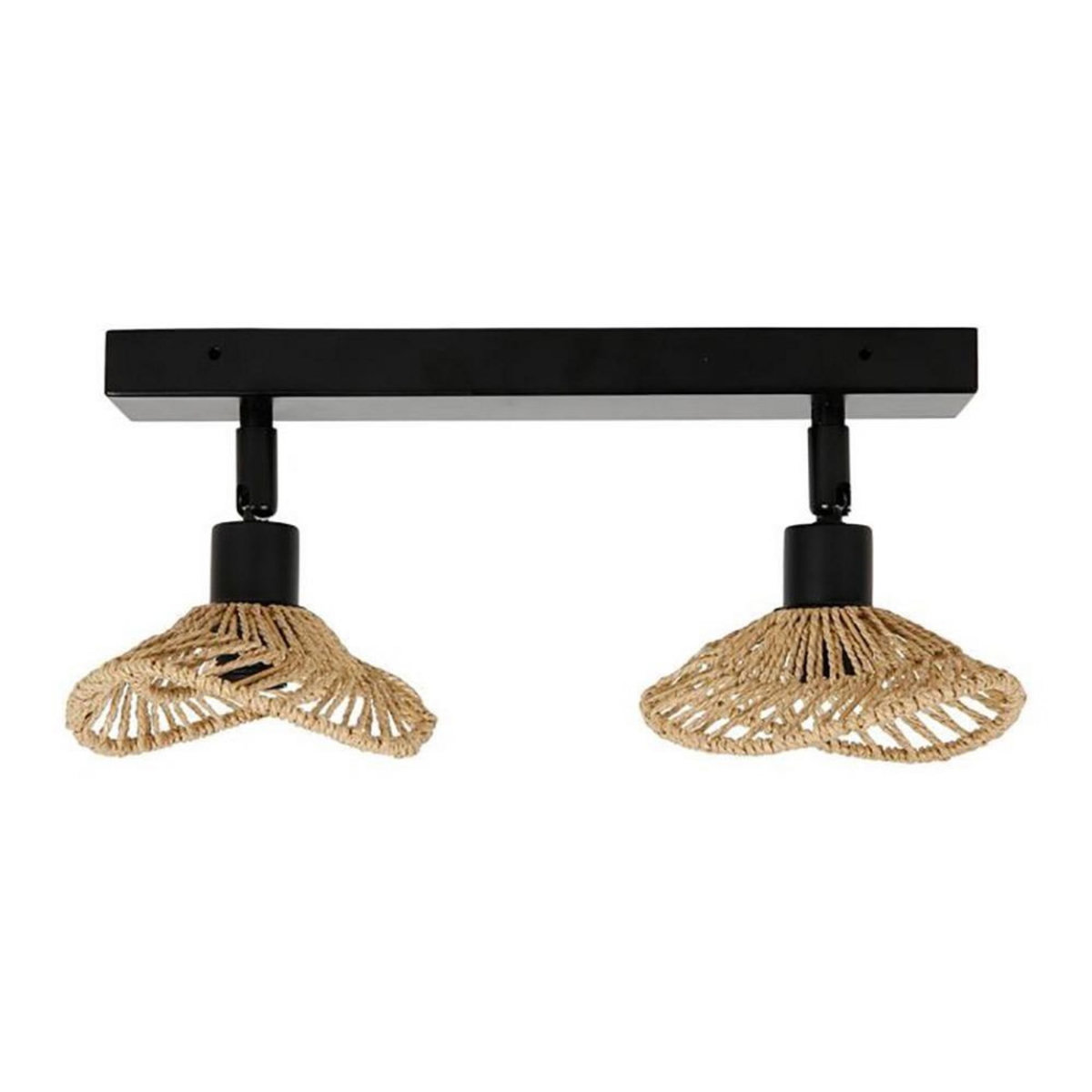 OSTARIA Applique rampe 2 spots orientables Ozana naturel