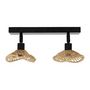 Voir la diapositive 3 : OSTARIA Applique rampe 2 spots orientables Ozana naturel