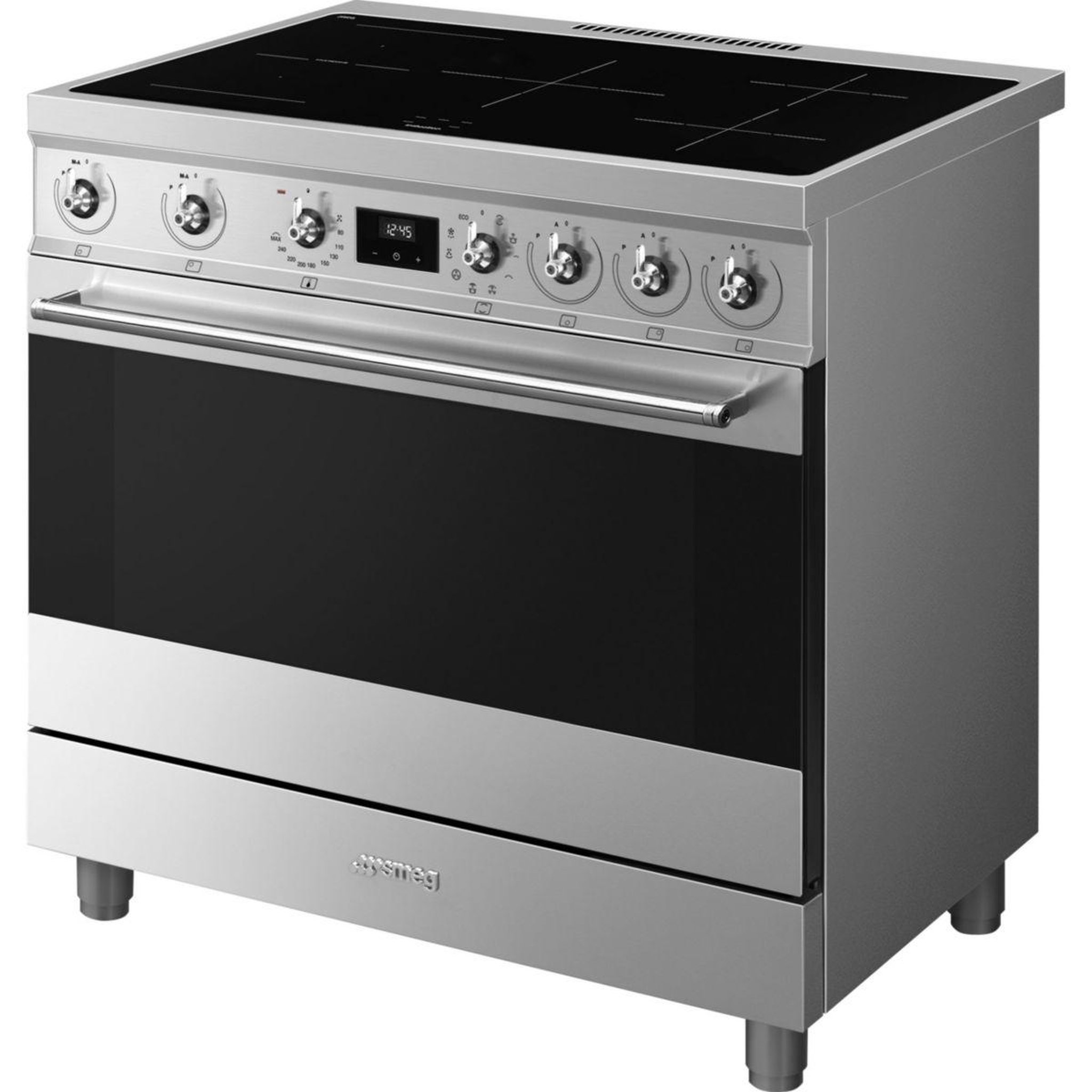 Voir la diapositive 4 : SMEG Piano de cuisson induction c9imx2