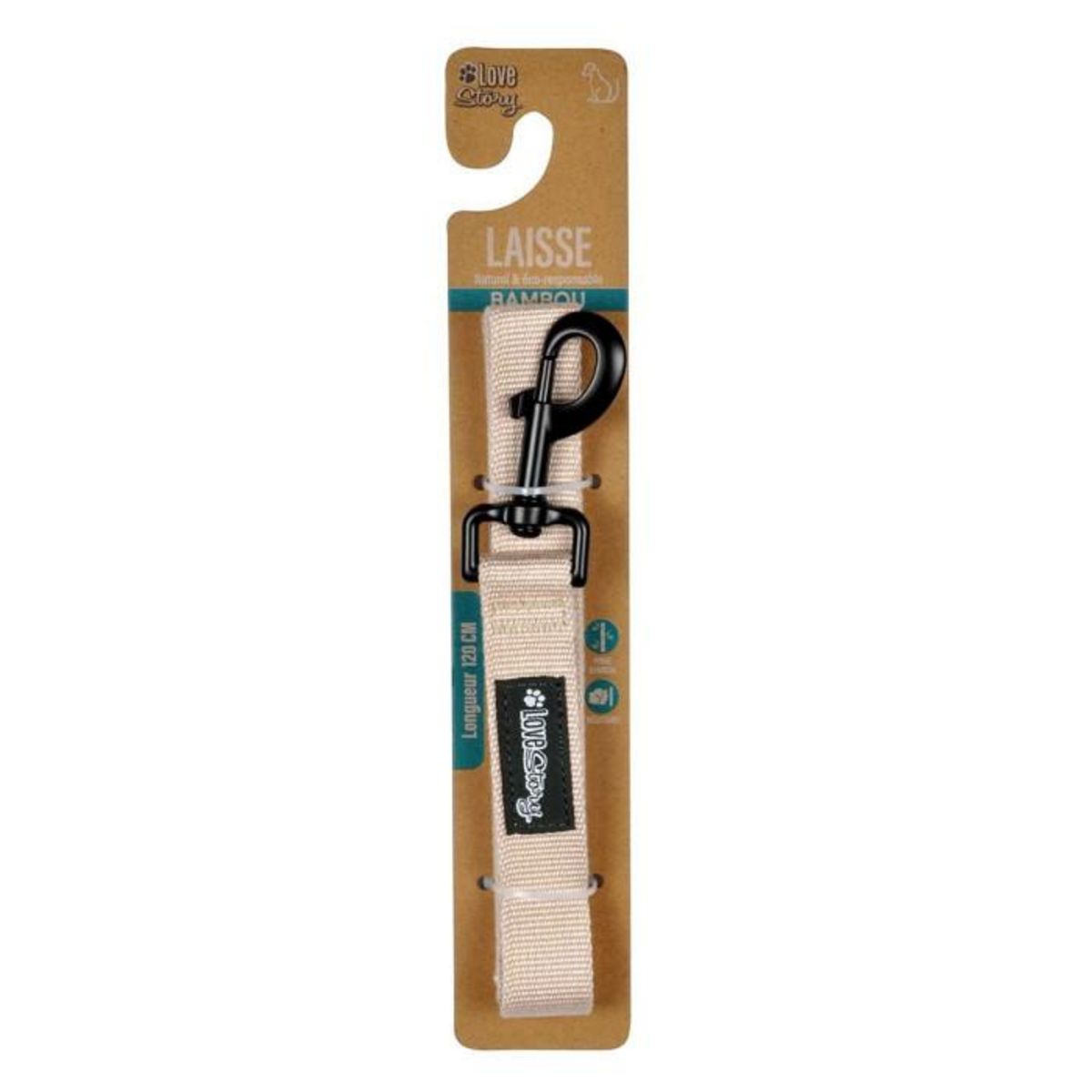 Paris Prix Laisse pour Chien  Bambou  120cm Naturel