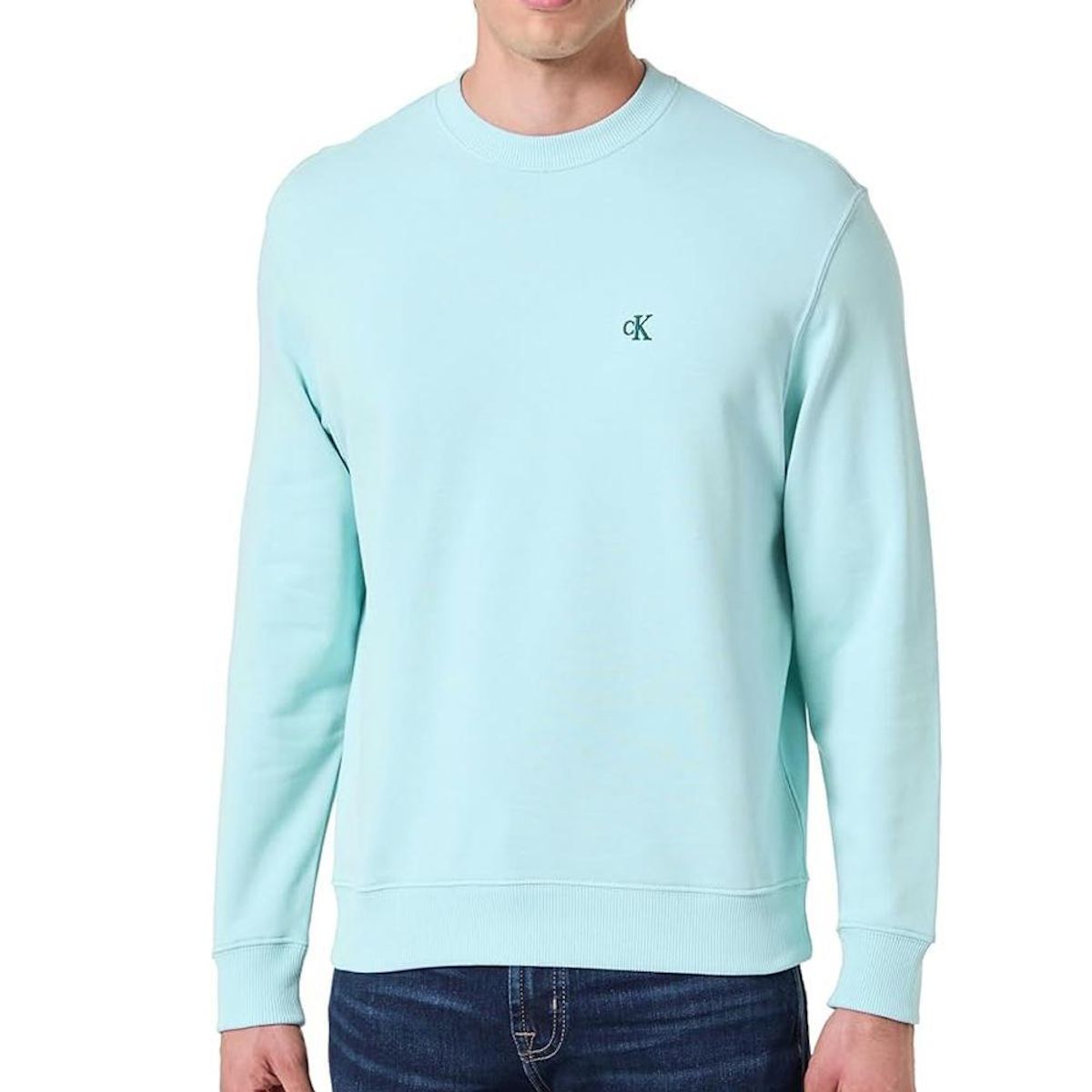 CALVIN KLEIN JEANS Sweat Bleu  Homme Calvin Klein 350terry Monog