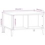 Voir la diapositive 6 : VIDAXL Table basse Sonoma gris 60x50x36,5 cm Bois d'ingenierie