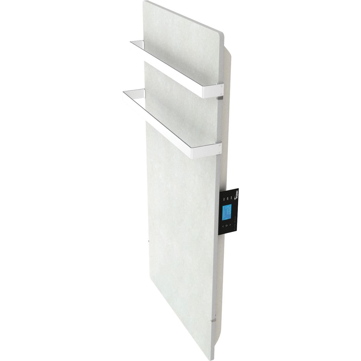 MAZDA Sèche-serviettes électrique 1000W pierre naturelle Dual Kherr - Sable Blanc 2.0