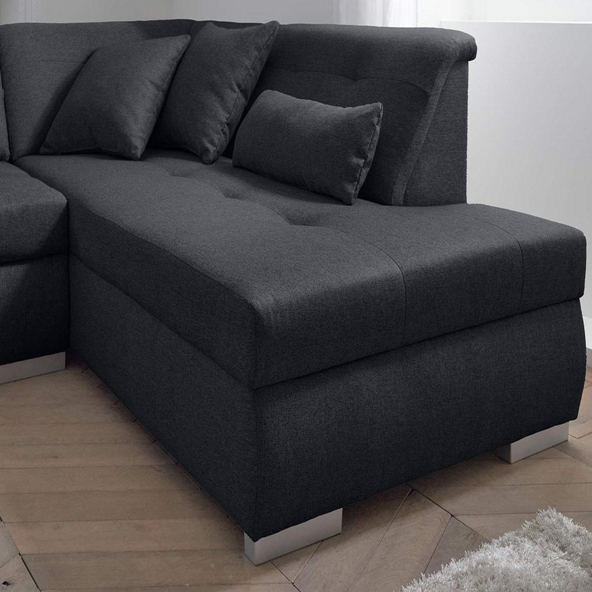 Voir la diapositive 4 : LISA DESIGN Vermont - canapé panoramique d'angle droit - 7 places - xxl
