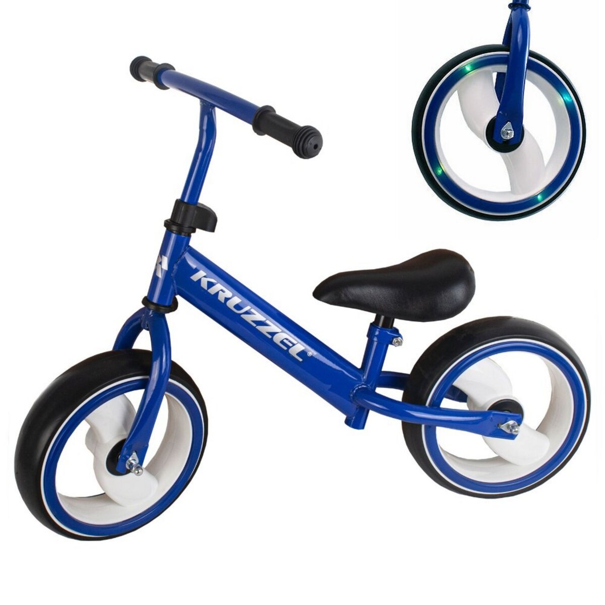 Draisienne bleue + casque vélo enfant