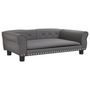 Voir la diapositive 2 : VIDAXL Lit pour chien gris 95x55x30 cm similicuir