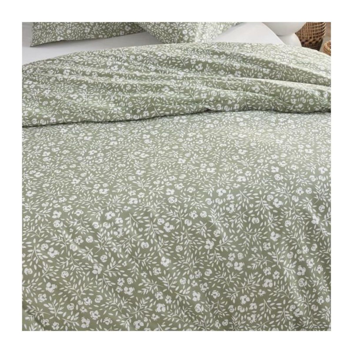Today Parure de lit - TODAY Crazy - Imprimé Floral - 2 personnes - 220 x 240 cm - Vert