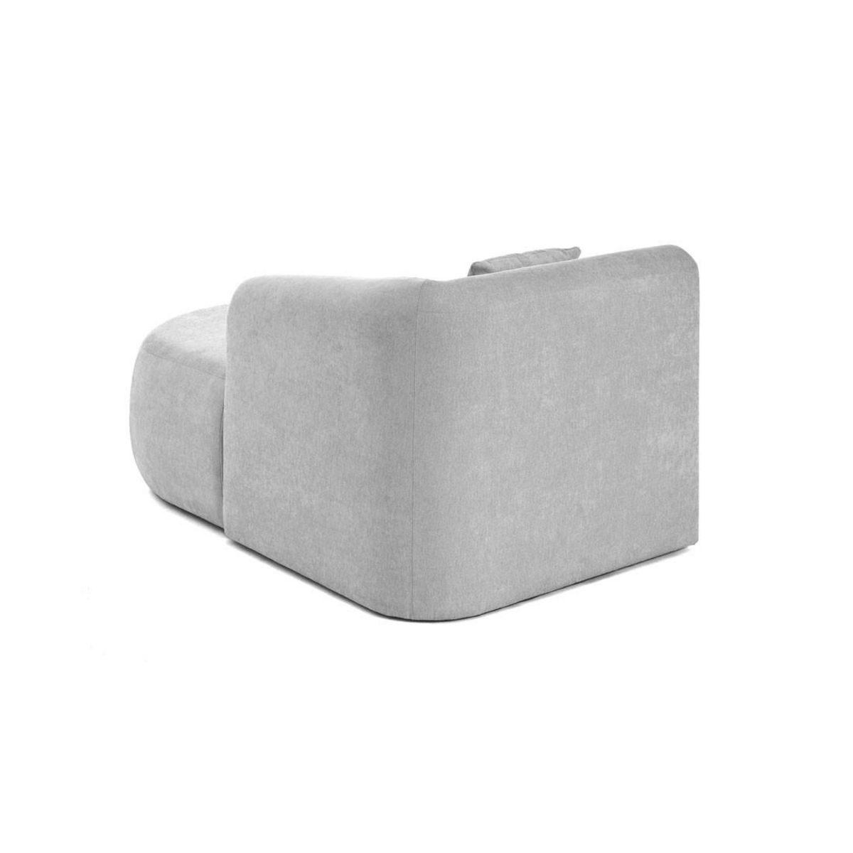 LISA DESIGN Ikare - module d'assise méridienne droit - en tissu