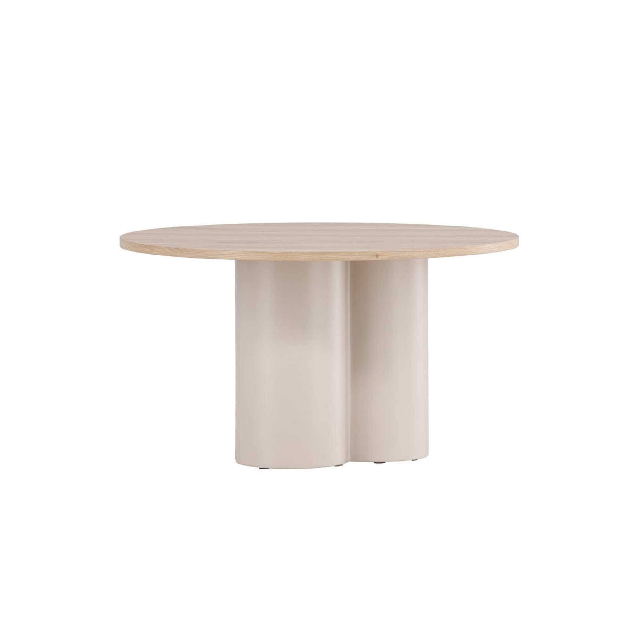 Voir la diapositive 2 : Paris Prix Table basse ronde  olivia  80cm beige & naturel