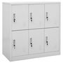 Voir la diapositive 2 : VIDAXL Armoires a casiers 2 pcs Gris clair 90x45x92,5 cm Acier