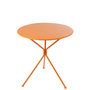 Voir la diapositive 2 : Paris Prix Table de Jardin en Métal  Tripod  72cm Orange