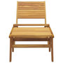 Voir la diapositive 3 : VIDAXL Chaise de jardin avec repose-pieds Bois de teck solide