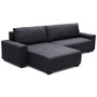 Voir la diapositive 3 : Paris Prix Canapé d'Angle Convertible  Marcus  292cm Noir