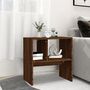 Voir la diapositive 3 : VIDAXL Table d'appoint Chene marron 50x30x50 cm Bois d'ingenierie