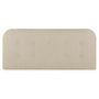 Voir la diapositive 2 : MARCKONFORT Tête de lit tapissée Saona 160x60 cm Couleur Beige, 8 cm d'épaisseur
