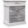 Voir la diapositive 6 : VIDAXL Armoire a chaussures Gris 50 x 28 x 58 cm Bois de Paulownia