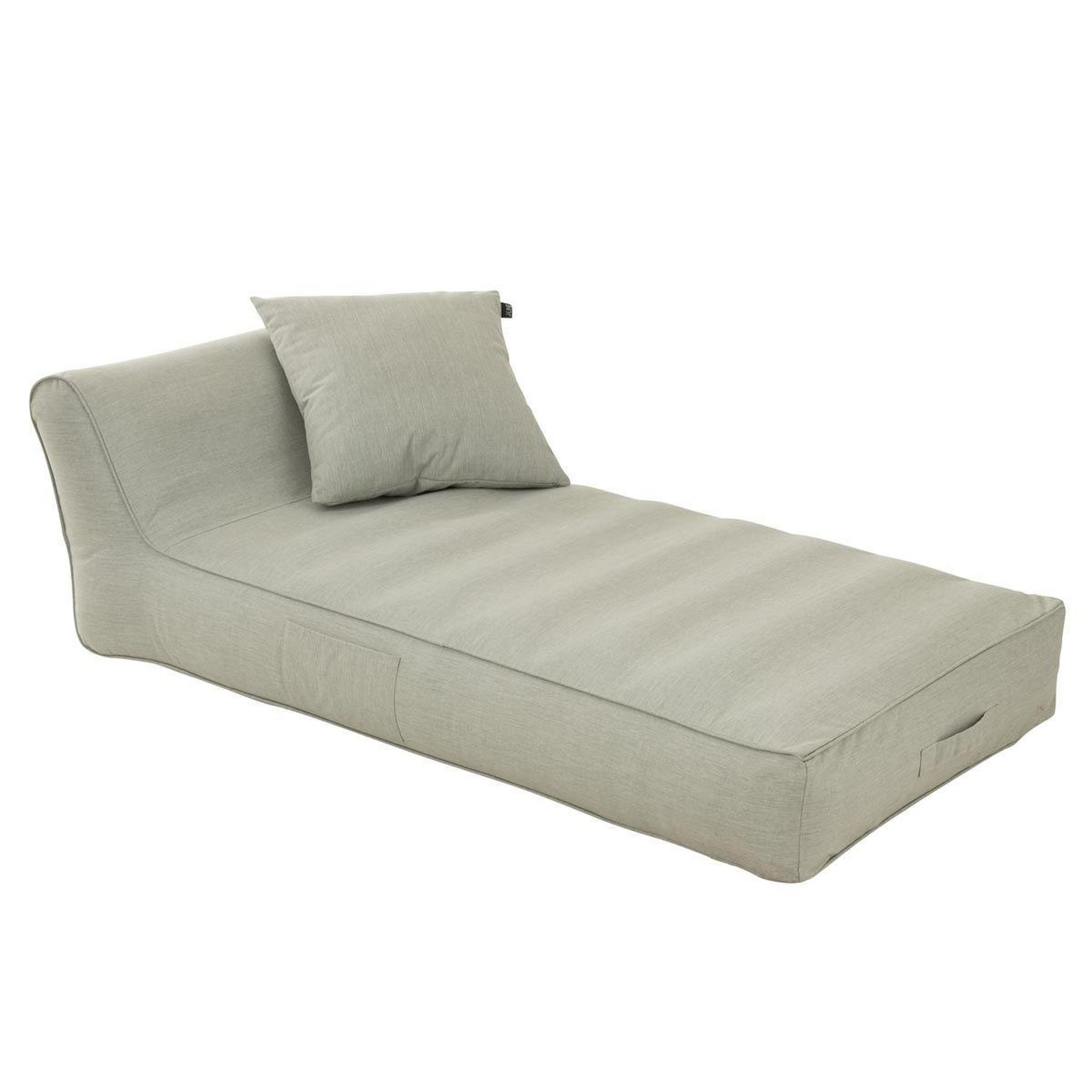 Voir la diapositive 2 : J-LINE Matelas de jardin  hélène  160cm gris