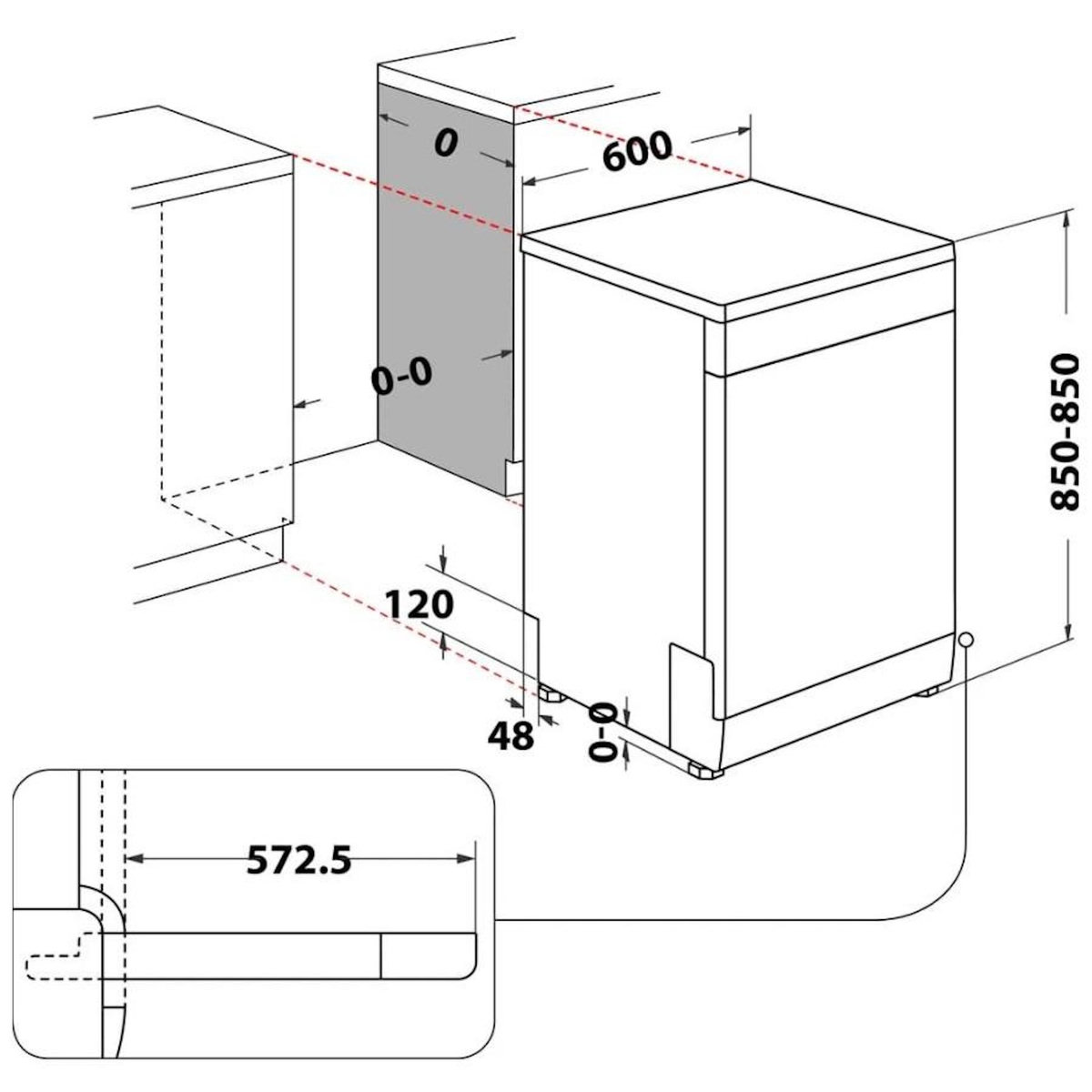 Whirlpool Lave-vaisselle 60cm 14 couverts 42db - wfc3c42p