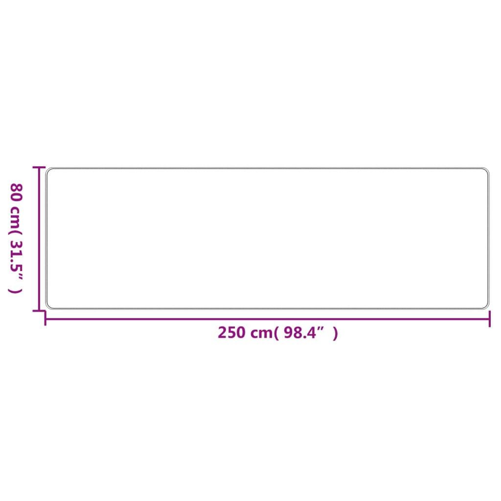 Voir la diapositive 6 : VIDAXL Tapis de couloir aspect sisal taupe 80x250 cm