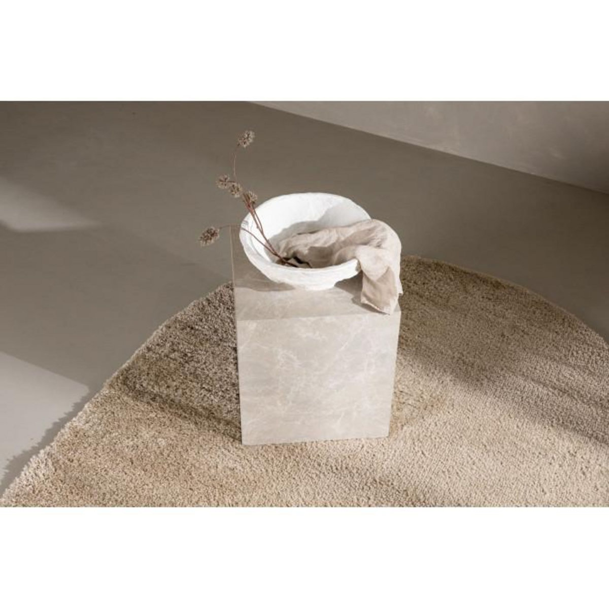 Paris Prix Tapis Déco Ovale  Walter  240x340cm Beige