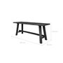 Voir la diapositive 4 : Rendez vous déco Banc noir en bois de manguier 110 cm-Toxis