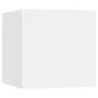 Voir la diapositive 5 : VIDAXL Tables de chevet 2 pcs Blanc 30,5x30x30 cm Bois d'ingenierie