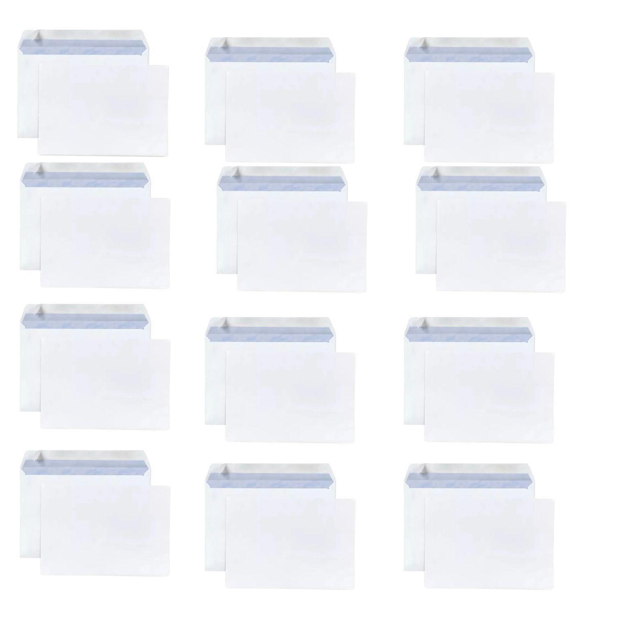 Voir la diapositive 2 : RAJA 25 enveloppes blanches en papier 80 g - 16,2 x 22,9 cm