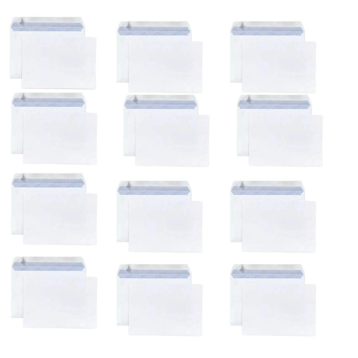 RAJA 25 enveloppes blanches en papier 80 g - 16,2 x 22,9 cm