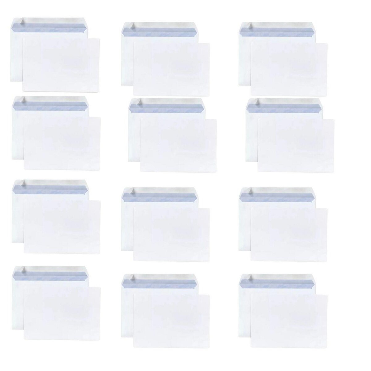 RAJA 25 enveloppes blanches en papier 80 g - 16,2 x 22,9 cm