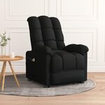 VIDAXL Fauteuil electrique de massage Noir Tissu