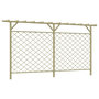 Voir la diapositive 1 : VIDAXL Cloture a lattes de jardin avec pergola Bois