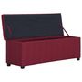 Voir la diapositive 5 : VIDAXL Banc avec compartiment de rangement 116 cm Bordeaux Polyester