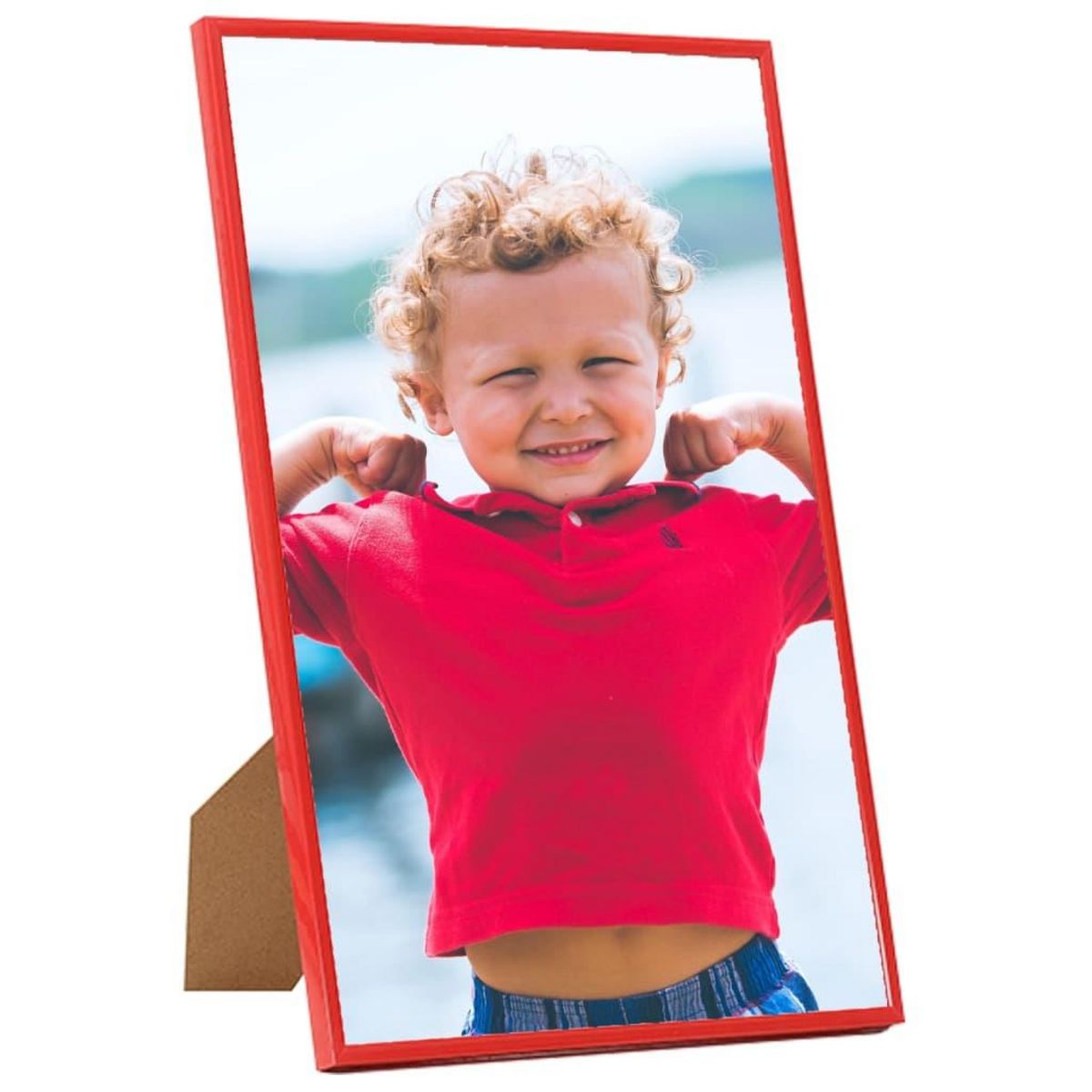 VIDAXL Collage de cadres photo 5 pcs au mur table Rouge 70x90 cm MDF