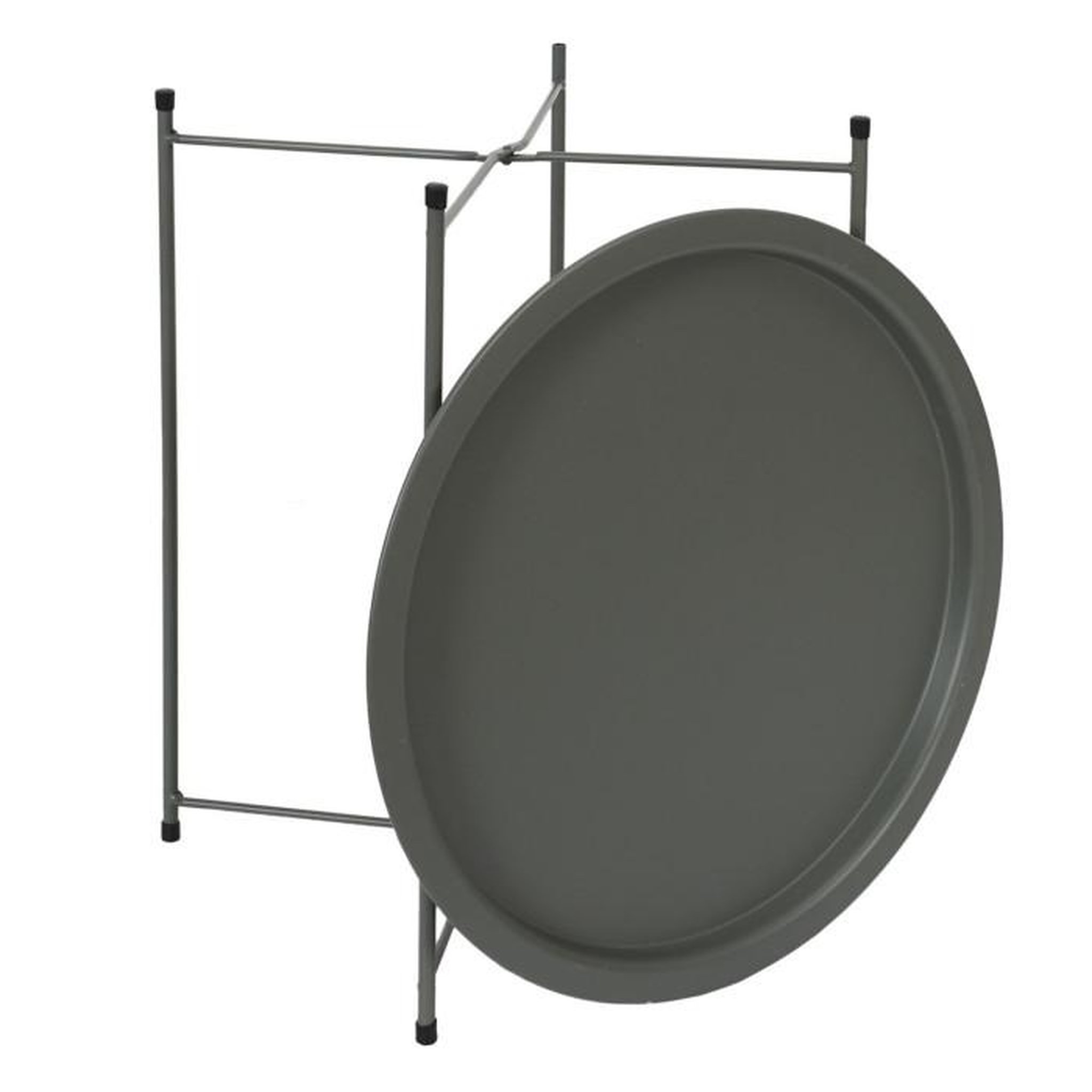 Voir la diapositive 3 : Paris Prix Table d'Appoint en Métal  Sienna  50cm Vert Olive