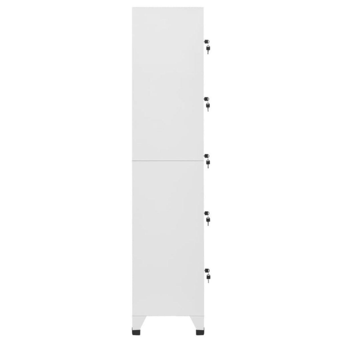 VIDAXL Armoire a casiers Blanc 38x40x180 cm Acier